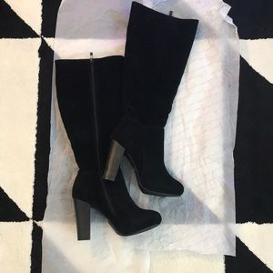 Just Below the Knee Black Boots Size 8